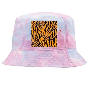 Tiger Stripes Pattern Tie-Dyed Bucket Hat