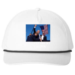 Trump Shot Pennsylvania Rally You CanT Kill Me IM Sigma Snapback Five-Panel Rope Hat