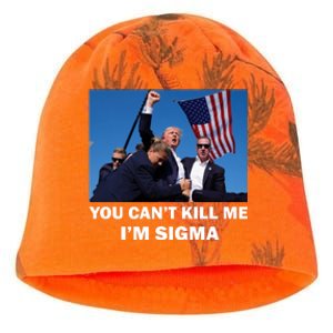 Trump Shot Pennsylvania Rally You CanT Kill Me IM Sigma Kati - Camo Knit Beanie