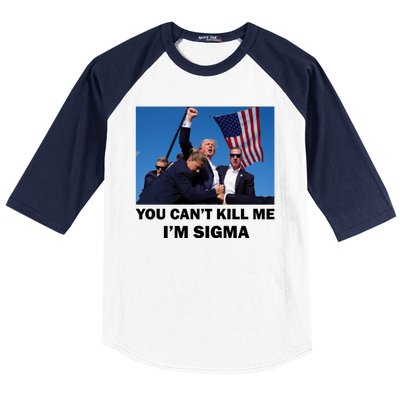 Trump Shot Pennsylvania Rally You CanT Kill Me IM Sigma Baseball Sleeve Shirt