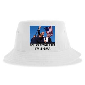 Trump Shot Pennsylvania Rally You CanT Kill Me IM Sigma Sustainable Bucket Hat