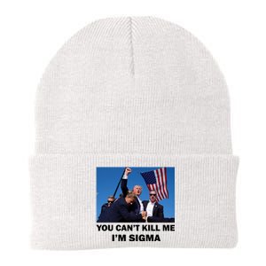 Trump Shot Pennsylvania Rally You CanT Kill Me IM Sigma Knit Cap Winter Beanie