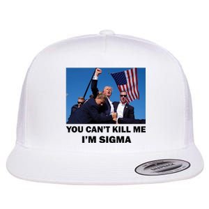 Trump Shot Pennsylvania Rally You CanT Kill Me IM Sigma Flat Bill Trucker Hat