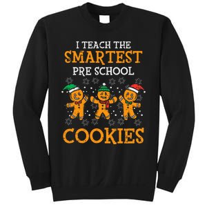 Teach Smartest Preschool Cookies Teacher Christmas Xmas Sweatshirt