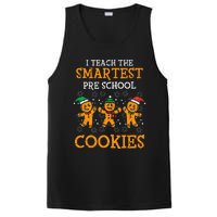 Teach Smartest Preschool Cookies Teacher Christmas Xmas PosiCharge Competitor Tank