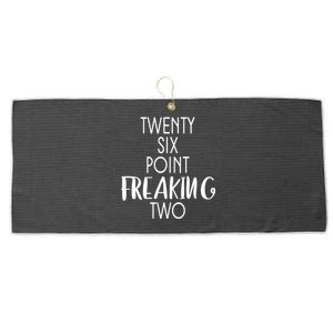 Twenty Six Point Freaking Two 26 2 Marathon Run Cute Gift Large Microfiber Waffle Golf Towel