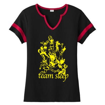 Team Sleep Peechee Ladies Halftime Notch Neck Tee