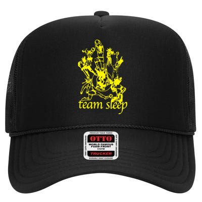 Team Sleep Peechee High Crown Mesh Back Trucker Hat