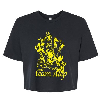 Team Sleep Peechee Bella+Canvas Jersey Crop Tee