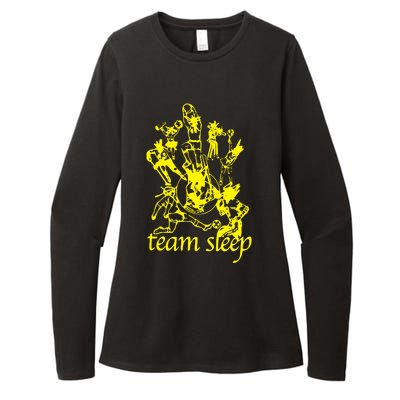 Team Sleep Peechee Womens CVC Long Sleeve Shirt