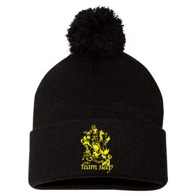 Team Sleep Peechee Pom Pom 12in Knit Beanie