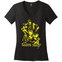 Team Sleep Peechee Women's V-Neck T-Shirt