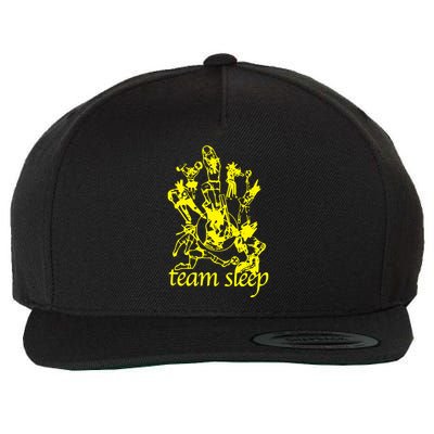 Team Sleep Peechee Wool Snapback Cap