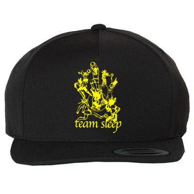 Team Sleep Peechee Wool Snapback Cap