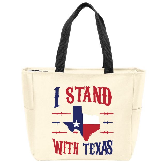 Texas Strong Patriotic Texas Pride Zip Tote Bag