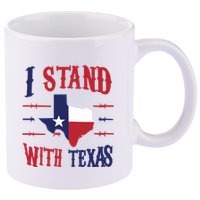 Texas Strong Patriotic Texas Pride 11oz C Handle Ceramic Mug