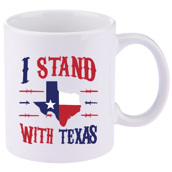 Texas Strong Patriotic Texas Pride 11oz C Handle Ceramic Mug