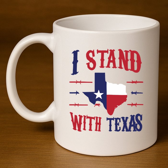Texas Strong Patriotic Texas Pride 11oz C Handle Ceramic Mug