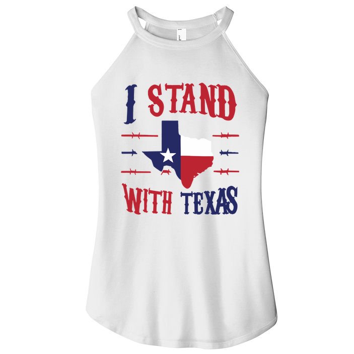 Texas Strong Patriotic Texas Pride Women's Perfect Tri Rocker Tank
