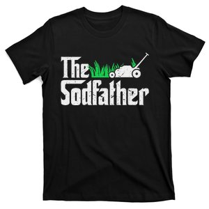 The Sodfather Parody Funny Lawn Landscaping Dad Gift T-Shirt