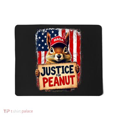 The Squirrel Peanut Squirrel Maga American Flag Justice For Peanut Gift Mousepad