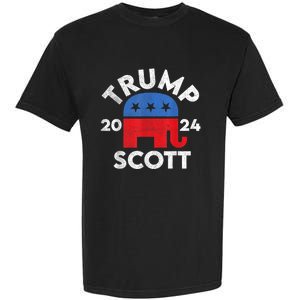 Trump Scott President Trump 2024 Garment-Dyed Heavyweight T-Shirt