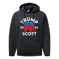 Trump Scott President Trump 2024 Performance Fleece Hoodie