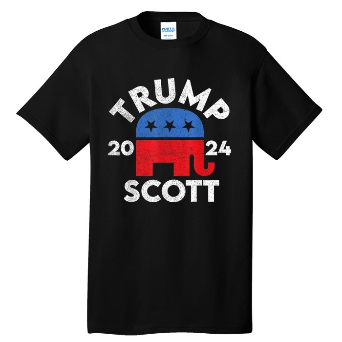 Trump Scott President Trump 2024 Tall T-Shirt