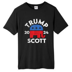 Trump Scott President Trump 2024 Tall Fusion ChromaSoft Performance T-Shirt