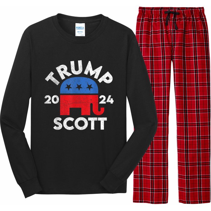 Trump Scott President Trump 2024 Long Sleeve Pajama Set