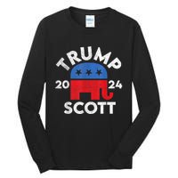 Trump Scott President Trump 2024 Tall Long Sleeve T-Shirt