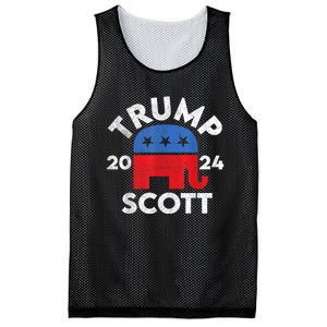 Trump Scott President Trump 2024 Mesh Reversible Basketball Jersey Tank