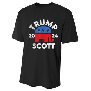 Trump Scott President Trump 2024 Performance Sprint T-Shirt