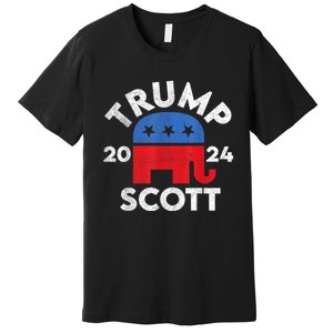 Trump Scott President Trump 2024 Premium T-Shirt