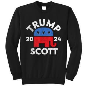 Trump Scott President Trump 2024 Tall Sweatshirt