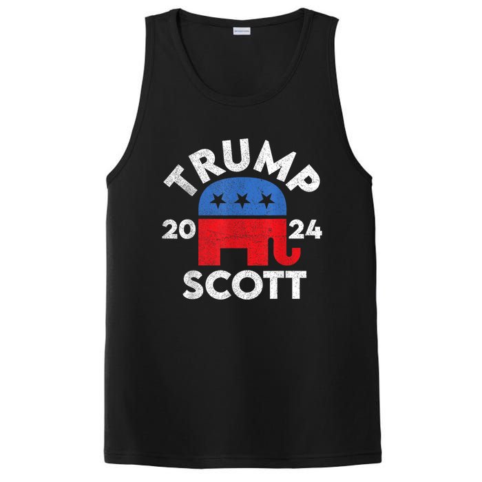 Trump Scott President Trump 2024 PosiCharge Competitor Tank