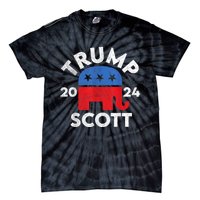 Trump Scott President Trump 2024 Tie-Dye T-Shirt