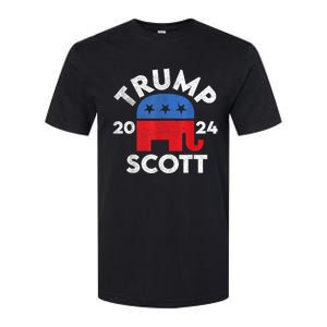 Trump Scott President Trump 2024 Softstyle CVC T-Shirt