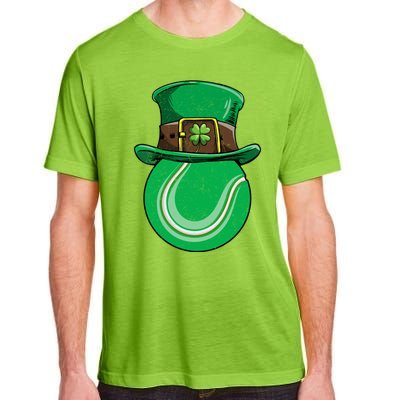 Tennis St Patricks Day Ball Leprechaun Shamrock Great Gift Adult ChromaSoft Performance T-Shirt