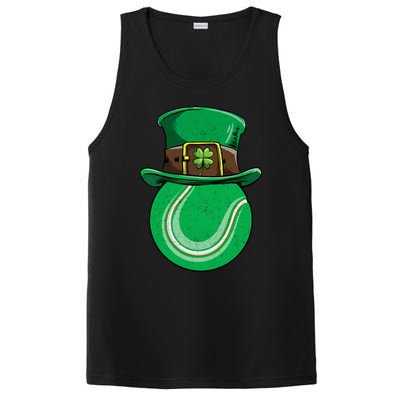 Tennis St Patricks Day Ball Leprechaun Shamrock Great Gift PosiCharge Competitor Tank