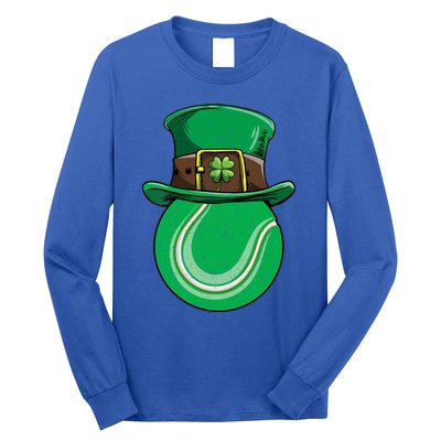 Tennis St Patricks Day Ball Leprechaun Shamrock Great Gift Long Sleeve Shirt