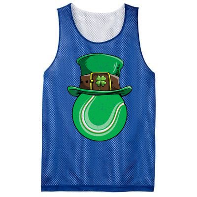 Tennis St Patricks Day Ball Leprechaun Shamrock Great Gift Mesh Reversible Basketball Jersey Tank