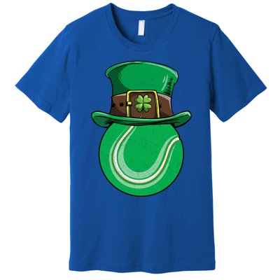 Tennis St Patricks Day Ball Leprechaun Shamrock Great Gift Premium T-Shirt