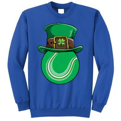 Tennis St Patricks Day Ball Leprechaun Shamrock Great Gift Tall Sweatshirt