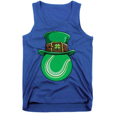 Tennis St Patricks Day Ball Leprechaun Shamrock Great Gift Tank Top