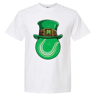 Tennis St Patricks Day Ball Leprechaun Shamrock Great Gift Garment-Dyed Heavyweight T-Shirt