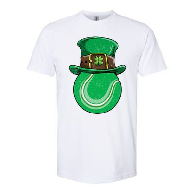 Tennis St Patricks Day Ball Leprechaun Shamrock Great Gift Softstyle CVC T-Shirt