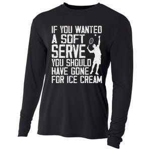 Tennis Sport Player Joke For Tennis Lover Coach Cooling Performance Long Sleeve Crew