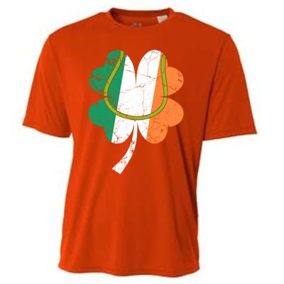 Tennis St Patricks Day Catcher Pitcher Shamrock Gift Cooling Performance Crew T-Shirt