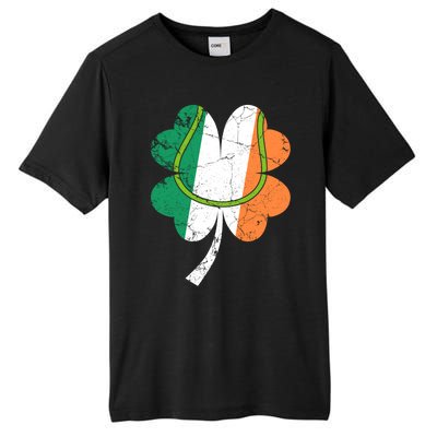 Tennis St Patricks Day Catcher Pitcher Shamrock Gift Tall Fusion ChromaSoft Performance T-Shirt